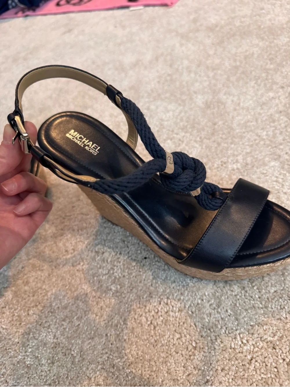 MICHAEL Michael Kors Blue Annie Wedge Sandals